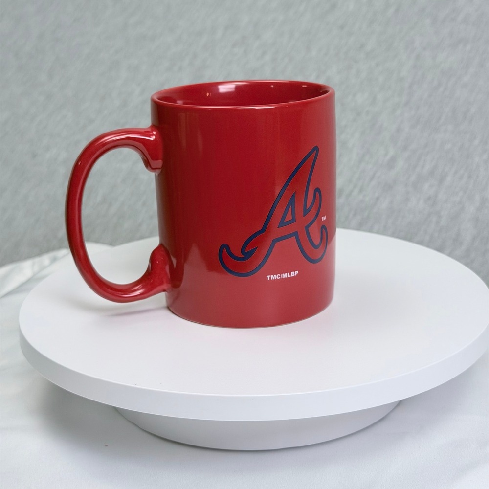 Atlanta Braves MLB Red Ceramic Coffee Mug The Memory Company Blue A Logo M62